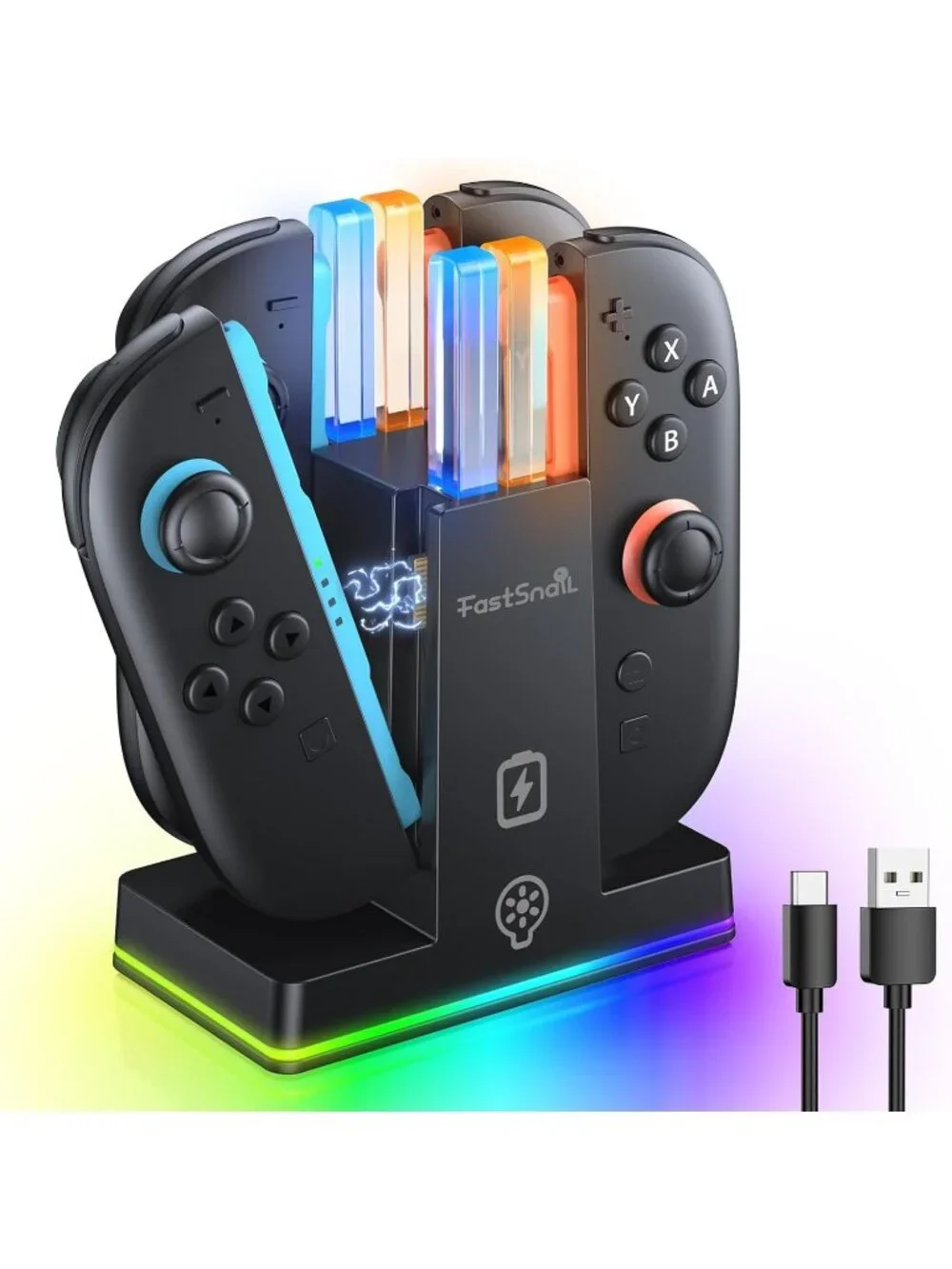 FASTSNAIL Charging Dock for Nintendo Switch 2(2025) for Joy-Con 2